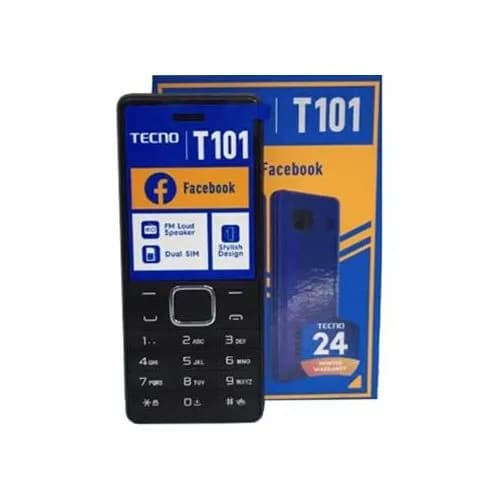 Tecno T101 Dual SIM Feature Phone – Compact Design, Long-Lasting Battery & Wireless FM Radio 2