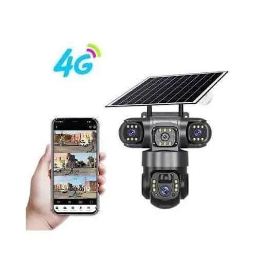V380 8MP Triple Lens PTZ Solar Camera 2