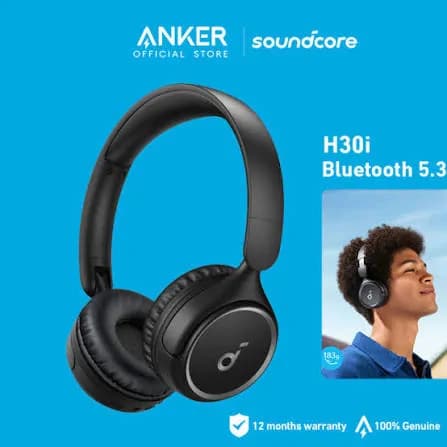 Anker Soundcore H30i Wireless On-ear Headphones Foldable Design Pure Bass 3