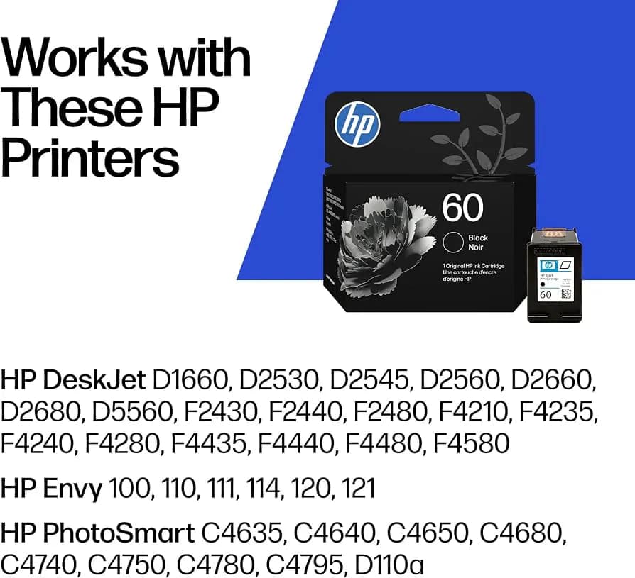 HP 60 Advantage Black Printer Ink Cartridge 6
