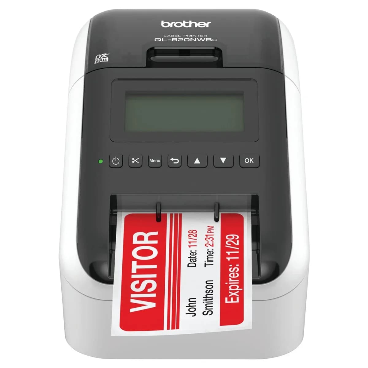 Brother Professional Direct Thermal Wireless Color Label Printer - Ql-820nwb