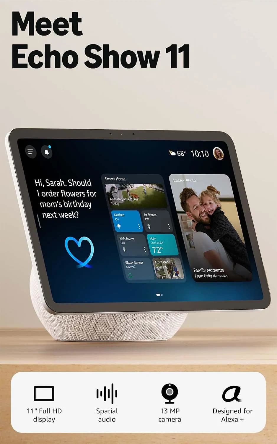 Amazon Echo Show 11 Full HD 11 Inch Smart Display 2