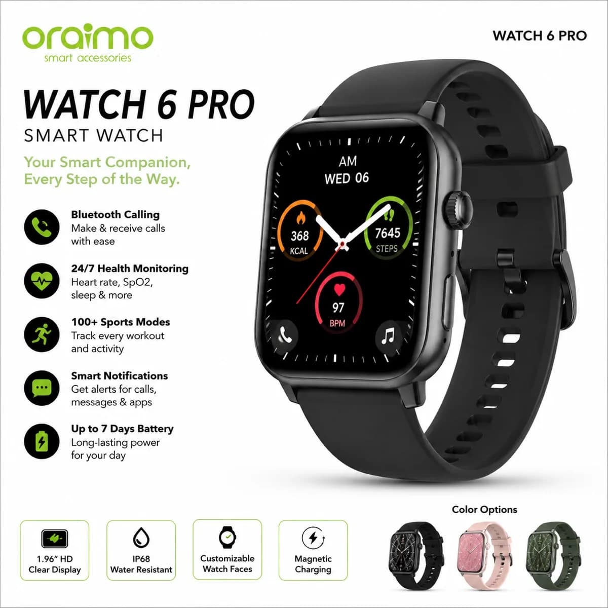 Oraimo Watch 6 Pro Smart Watch