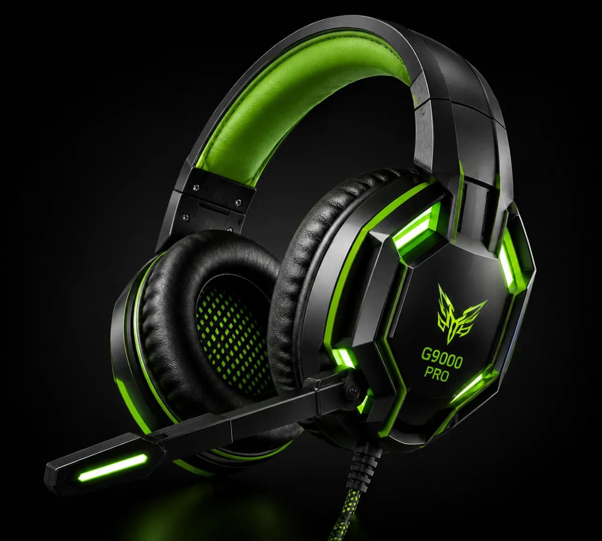 G9000 Pro Noise Isolating Gaming Headset + Mic For Ps5 Ps4 Pc Xbox Phones & Tablets - Green 4