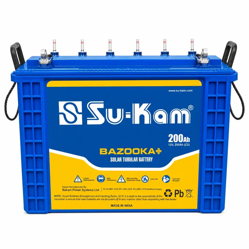 Sukam 12V 200Ah Battery For Inverter