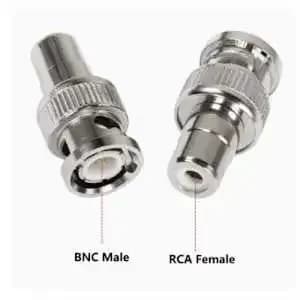 10-piecesbnc Male To Av Female Plug Connector For Cctv Camera