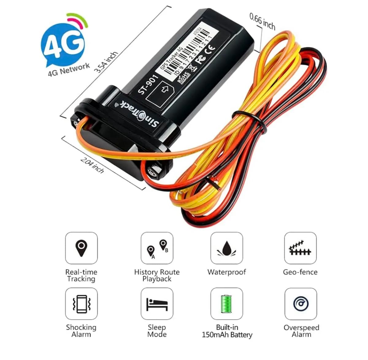SinoTrack ST-901L 4G Car GPS Tracker 4
