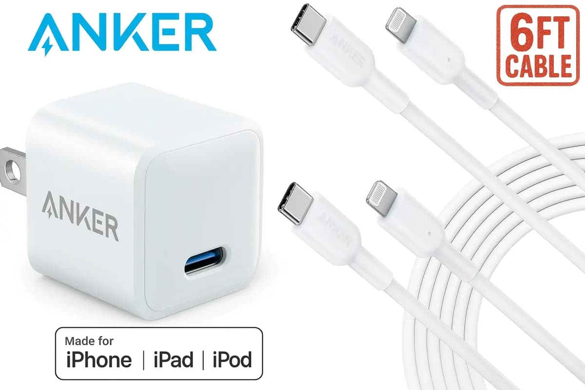 Anker 511 Charger (nano Pro) 20w Usb-c Fast Charger 3
