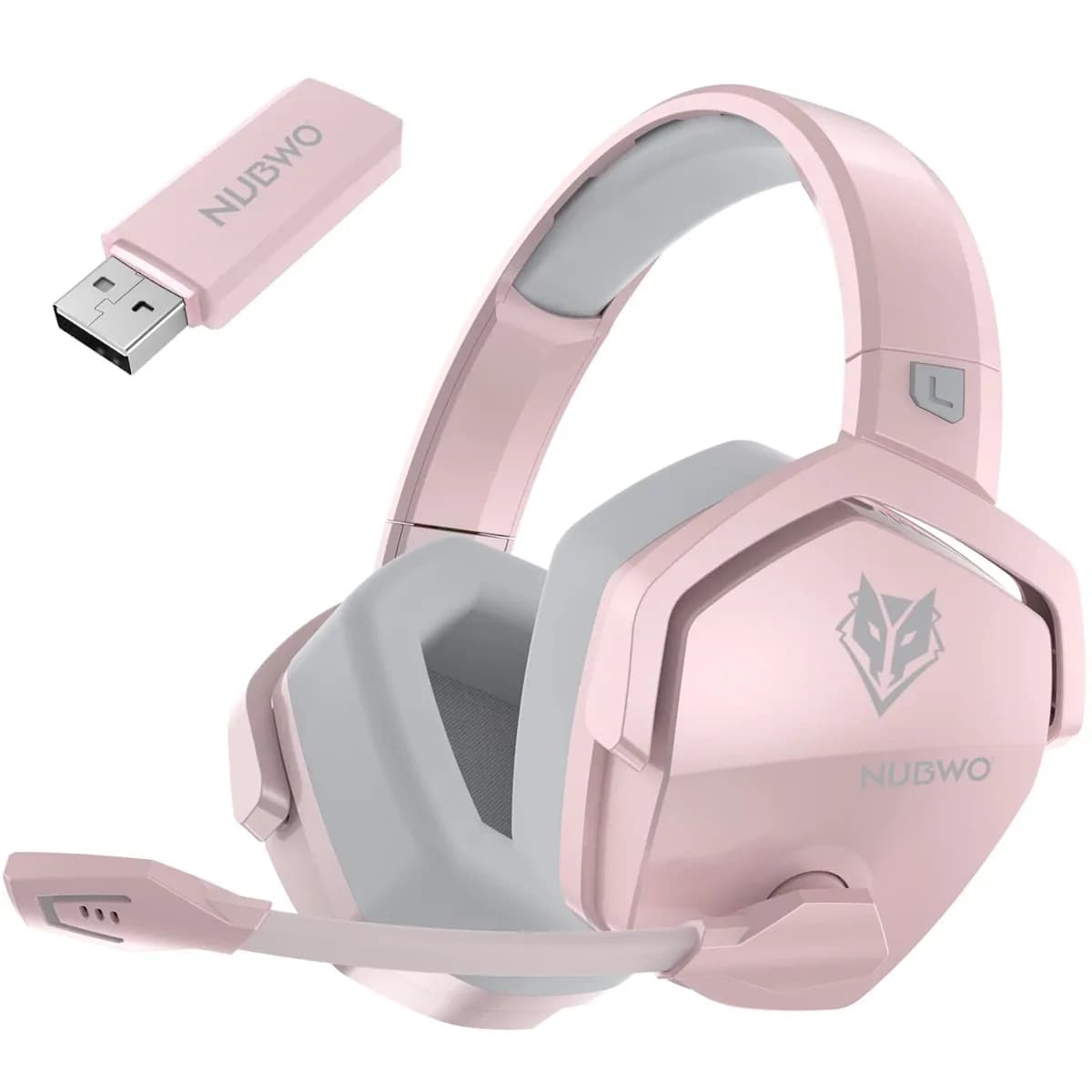 Nubwo G06 Gaming Headset - Pink & Grey