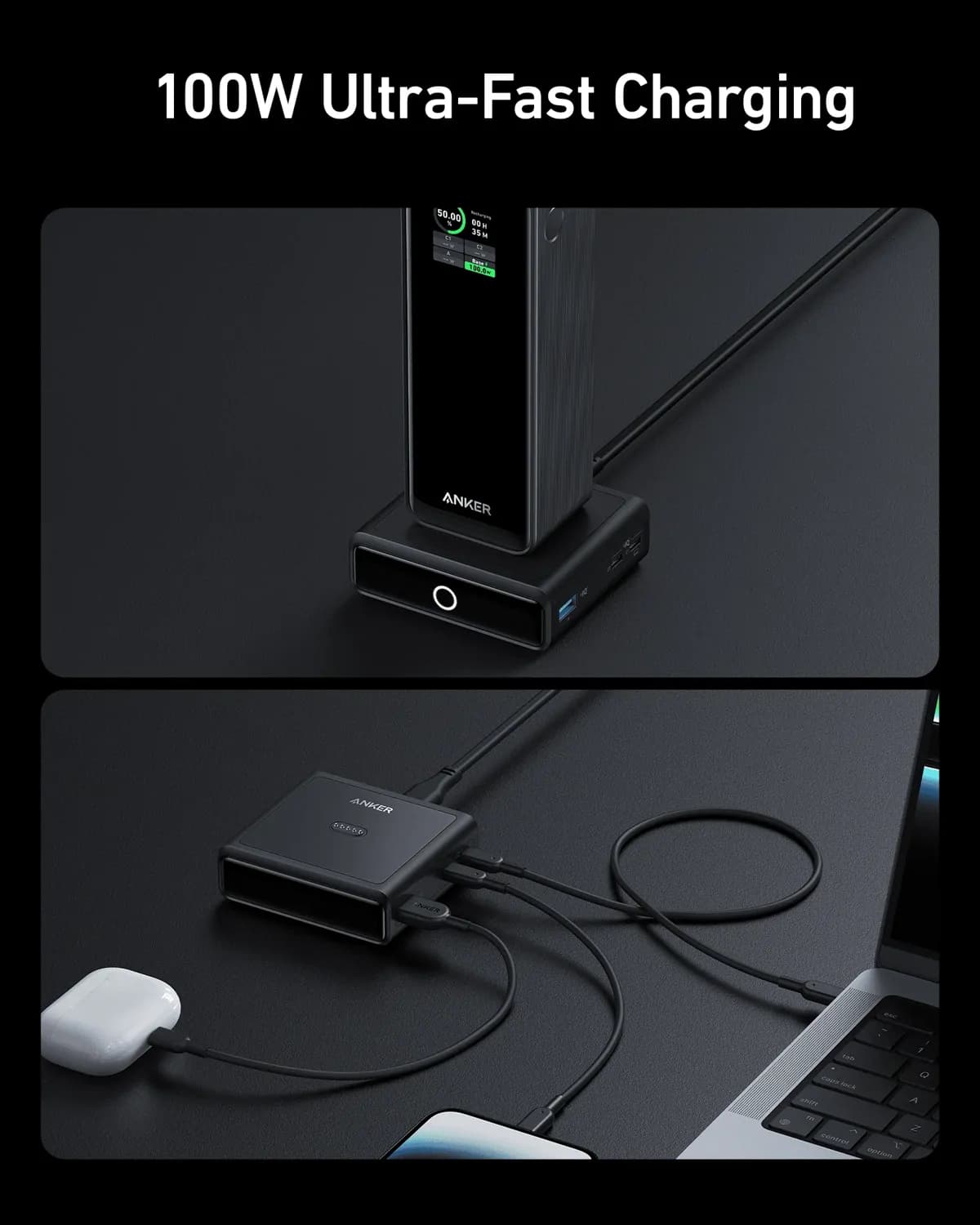 Anker 100W Charging Base With 4 Ports 2