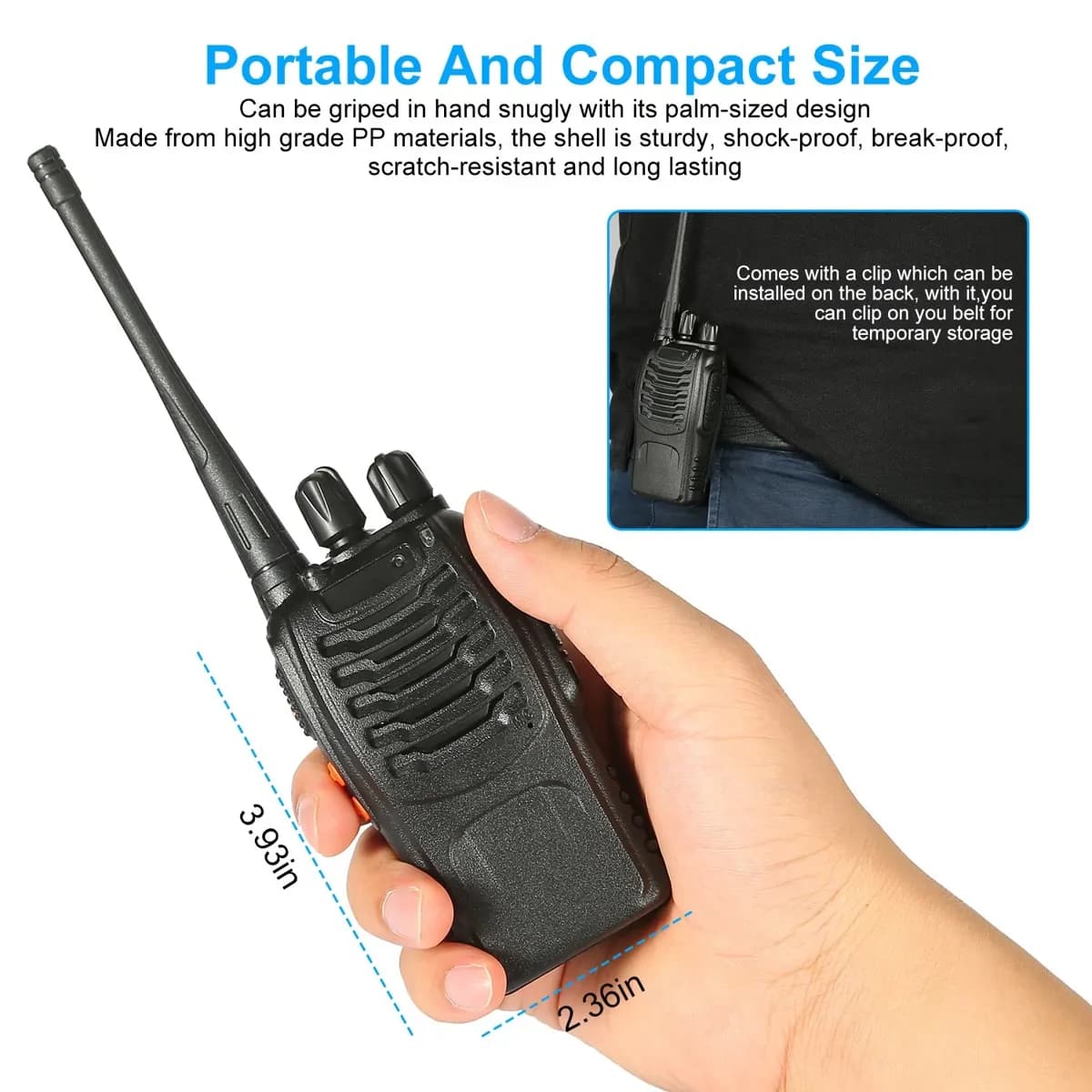 Baofeng Portable Two- Way Radio Walkie Talkie Bf-888s 5