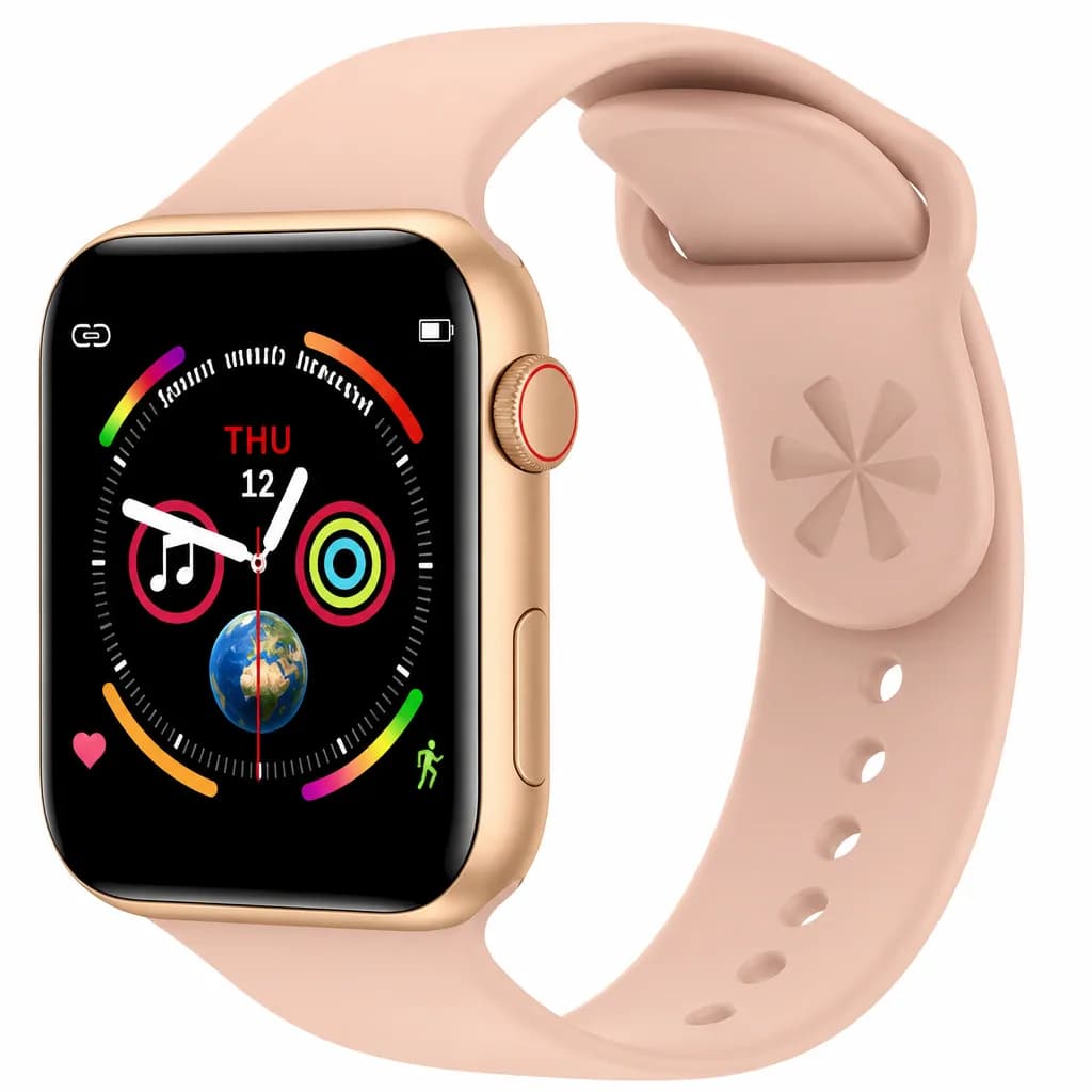 F10 Smartwatch With Blood Pressure Monitors Heart Rate  - Gold
