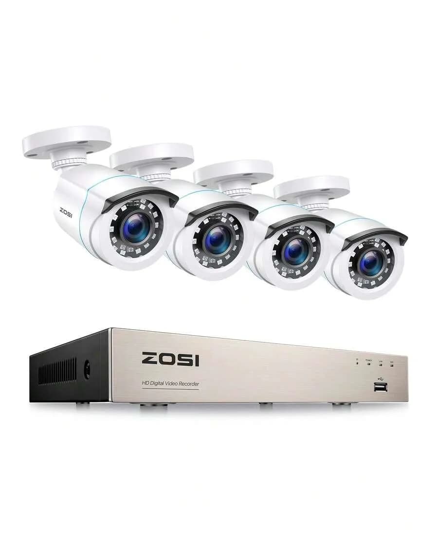 ZOSI 8CH Outdoor CCTV Camera System – 5MP Lite H.265+ DVR with AI Human & Vehicle Detection and 4 × 1080P Weatherproof Cameras 2