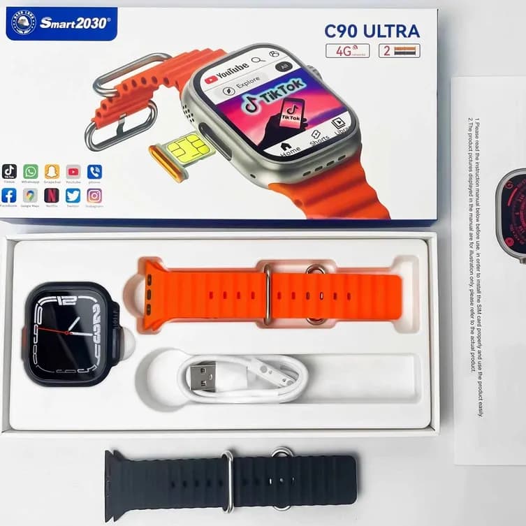 C90 Ultra 4g Sim Card Smart Watch 4