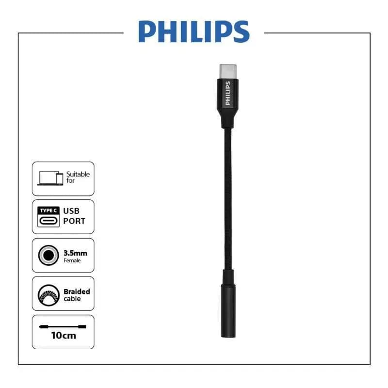 Philips SWA3010C-68 USB-C to 3-5mm Audio Adapter 3