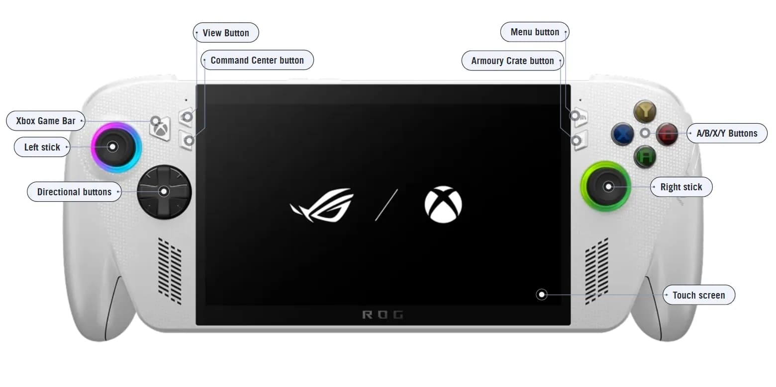 ASUS ROG XBOX Ally AMD Ryzen Z2 Processor 16GB RAM 512GB SSD AMD WIN11 2
