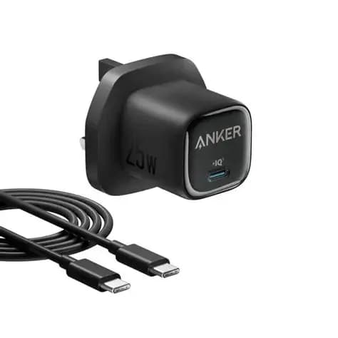 Anker 25w Pd Compact Wall Charger With Usb-c Cable Black 4