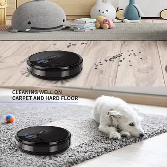 Intelligent Robot Vacuum Cleaner With Touchpad Control - 3000mAh 4
