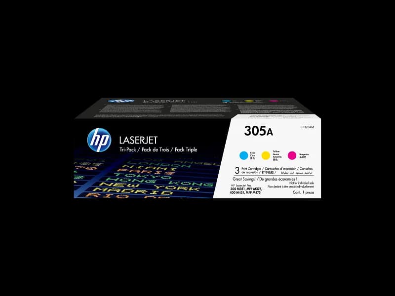 305A Toner Cartridges Set Black Cyan Yellow and Magenta for HP 8