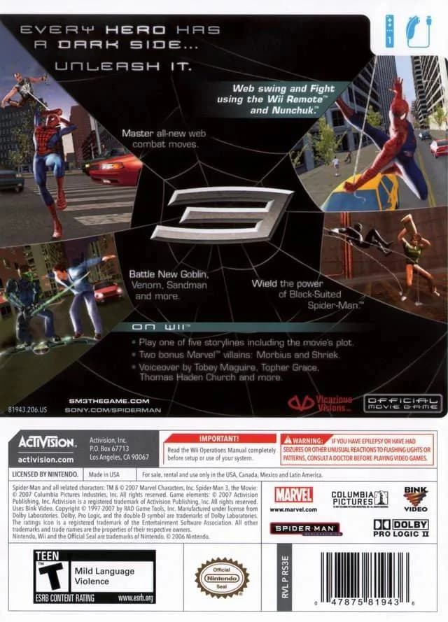 Spider-Man 3 – Nintendo Wii 3