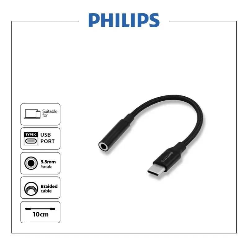 Philips SWA3010C-68 USB-C to 3-5mm Audio Adapter 2