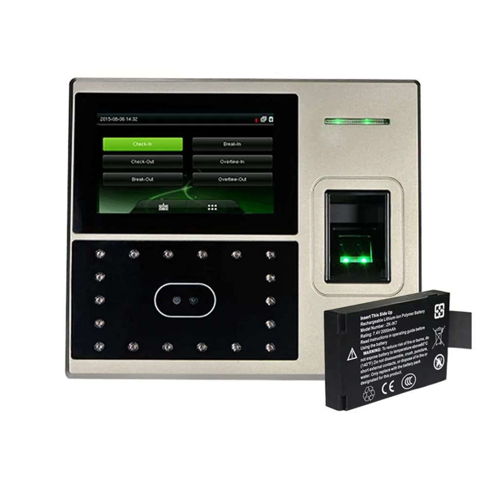 ZKTeco Biometric Fingerprint Time Attendance Device with Inbuilt Battery 4