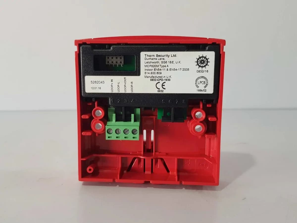 Tyco Fire Alarm Manual Call Point Mcp820 Red Indoor 514.800.611 4
