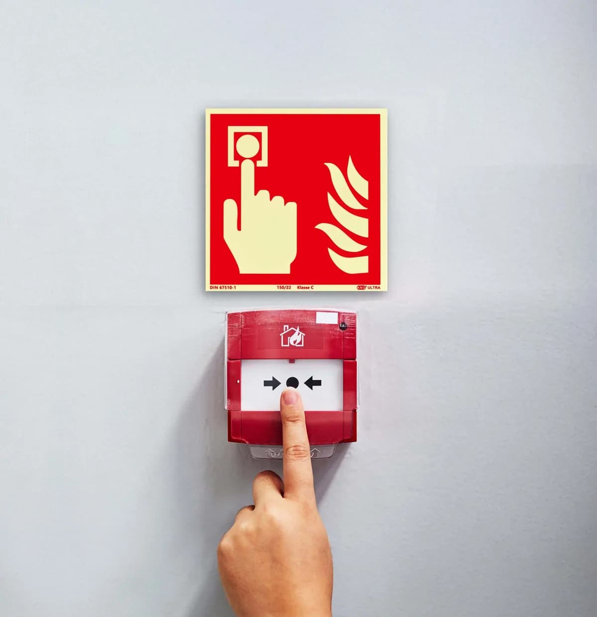 Fire Alarm Call Point Signs -155mm X 155mm 4