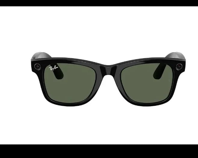 Ray Ban Meta Glasses - Wayfarer - Black With Green Lens 2