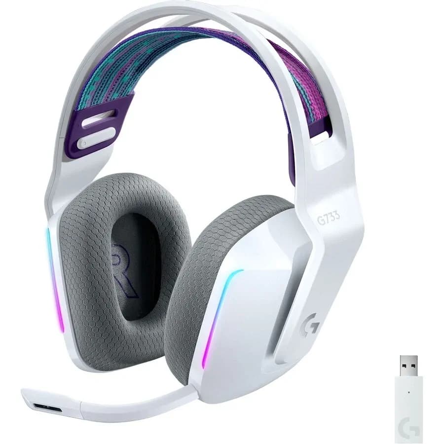 Logitech G733 Lightspeed Wireless Gaming Headset With Suspension Headband- Lightsync Rgb