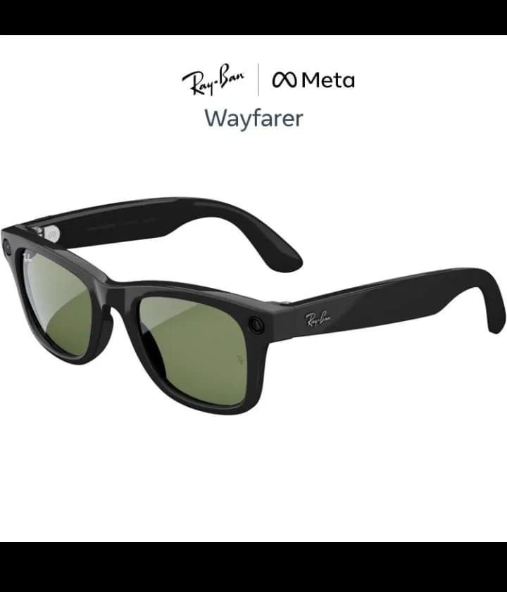 Ray Ban Meta Glasses - Wayfarer - Black With Green Lens 4