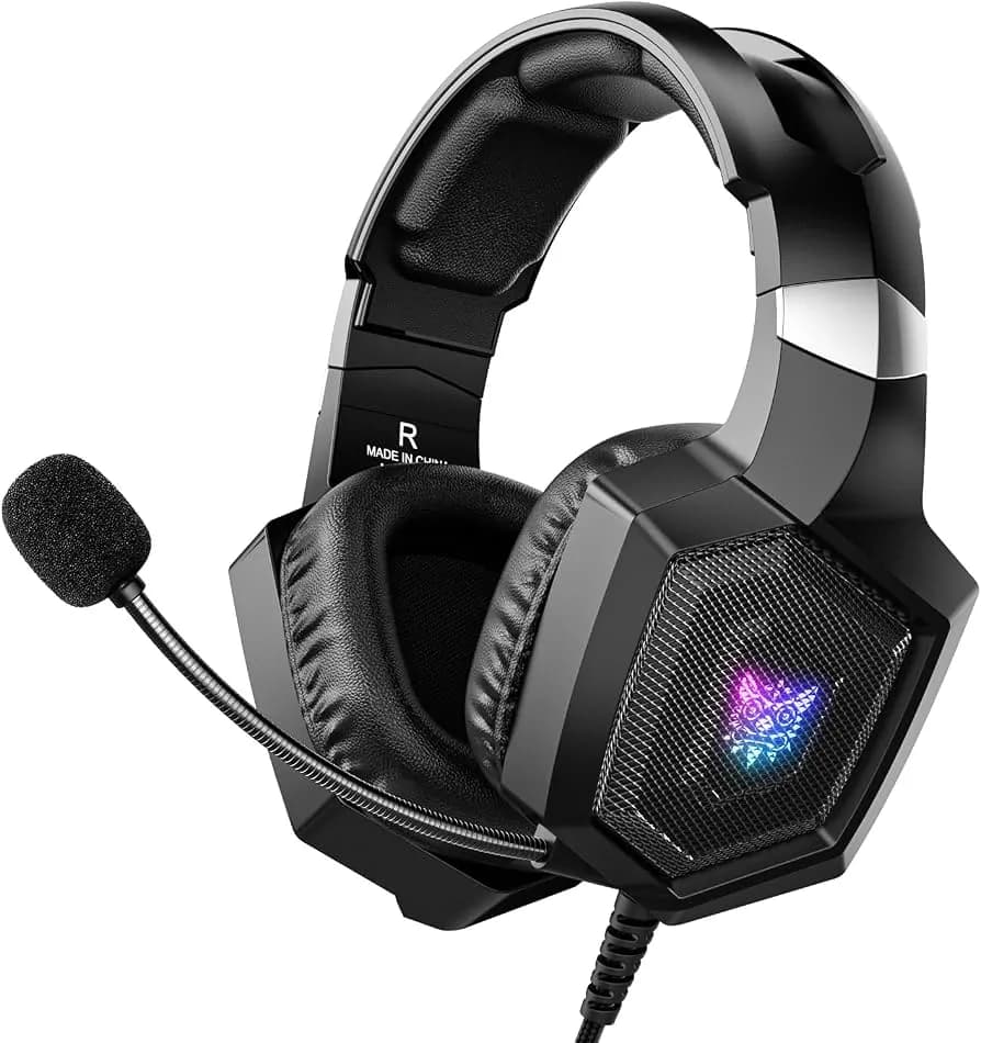Gaming Headsets Wired Headphones With Microphone Light