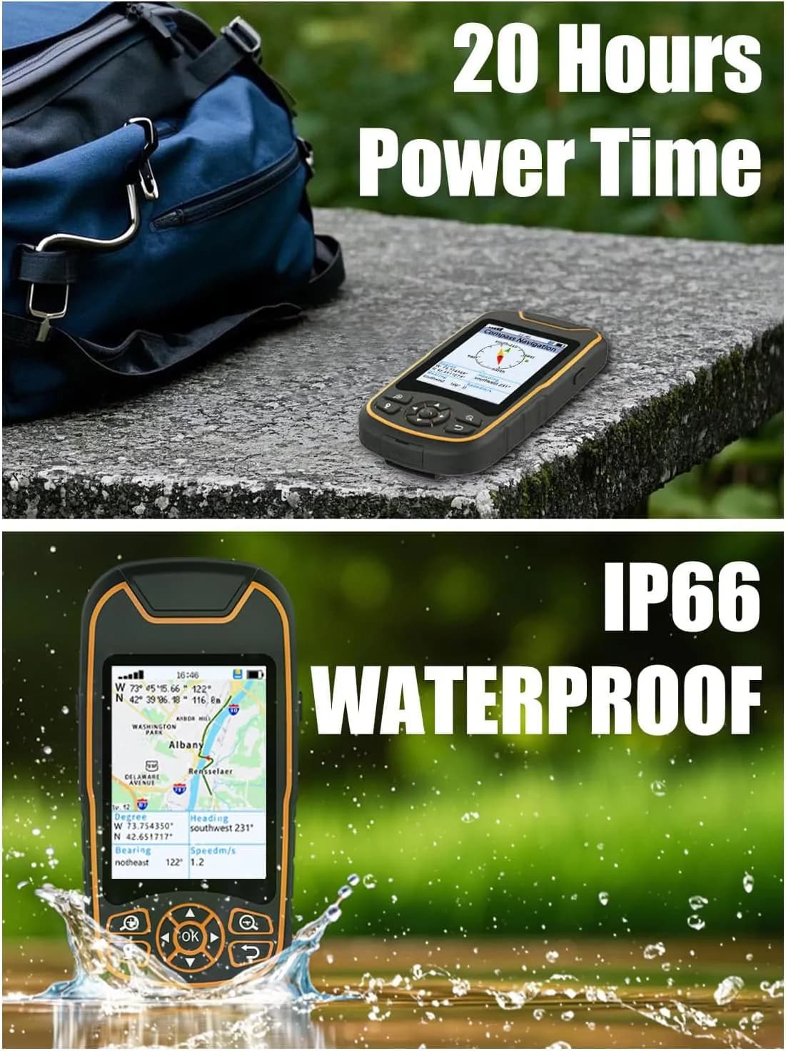 A8 Portable GPS Handheld Navigator with US Topographic Maps 10