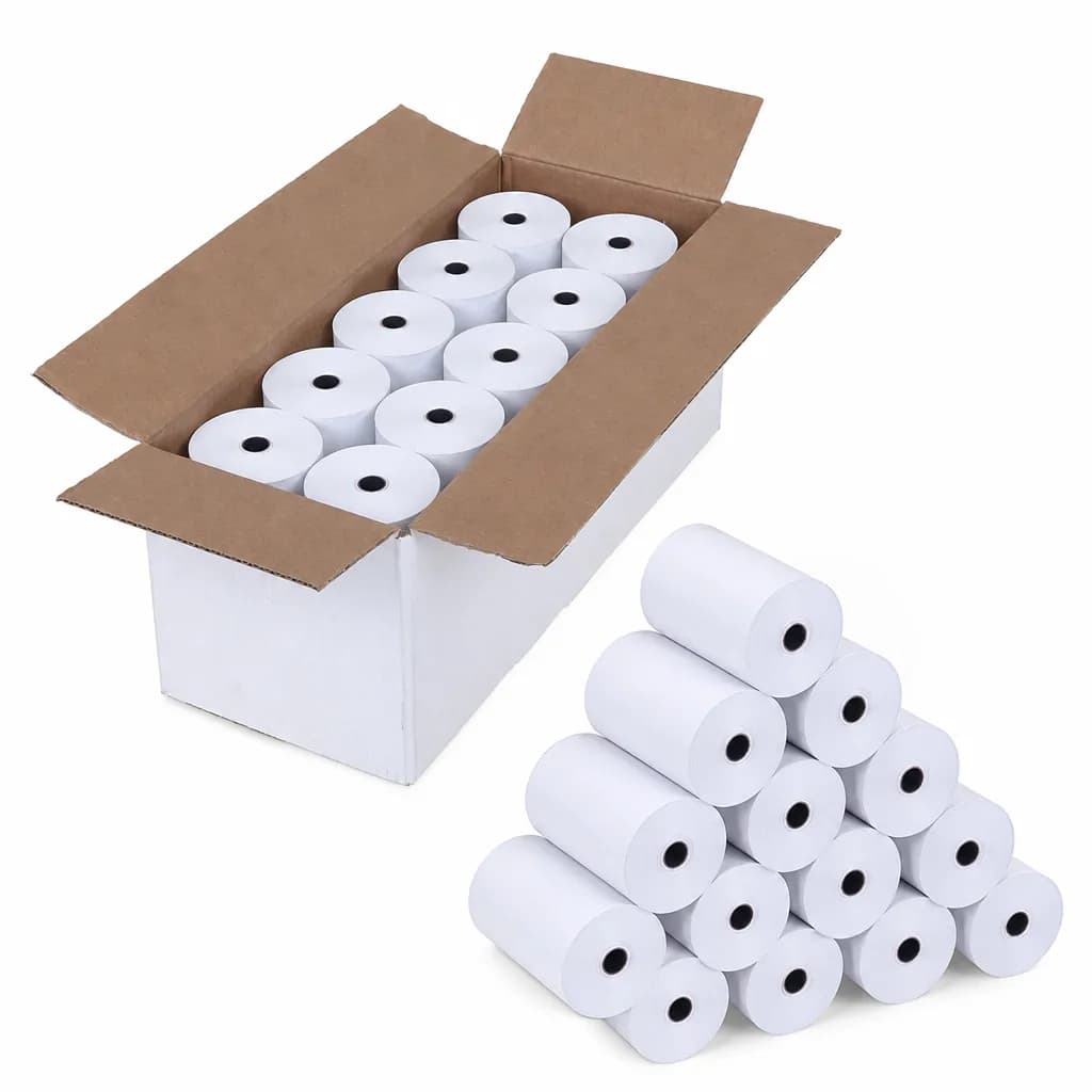 57mm x 38mm Thermal POS Receipt Paper – 20 Rolls
