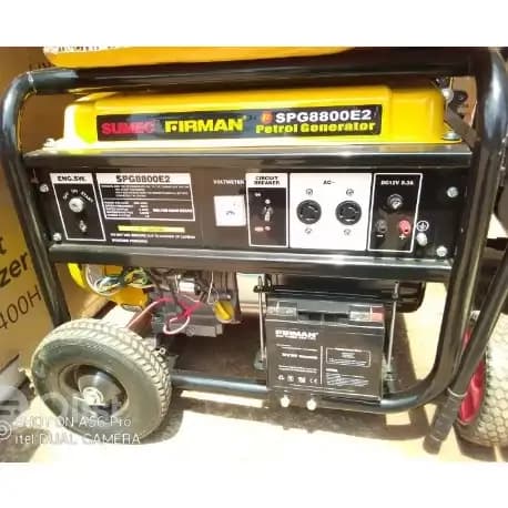 Firman Generator With Key Starter 6.6kva Spg-8800e2 3