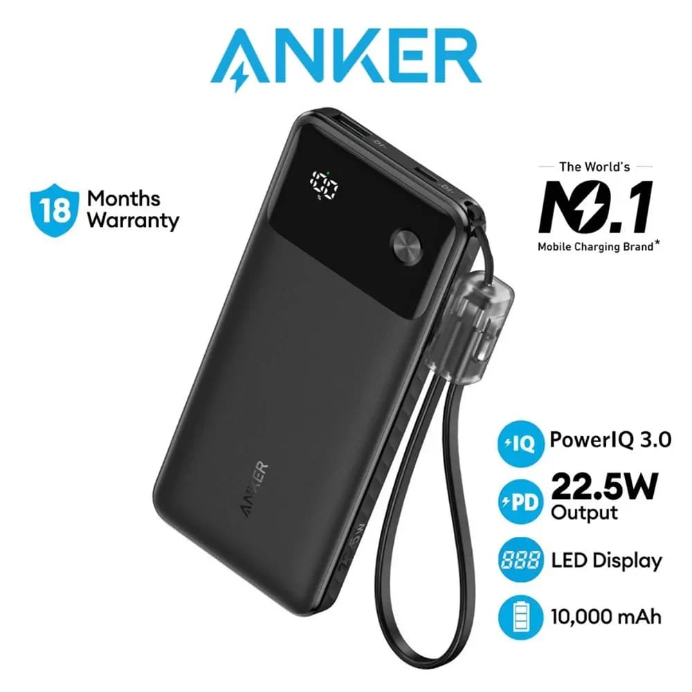 Anker 10000mAh Power Bank Black 3