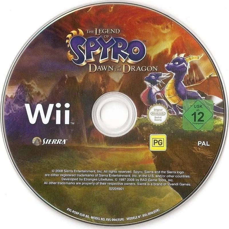 Nintendo Wii The Legend Of Spyro: Dawn Of The Dragon 2
