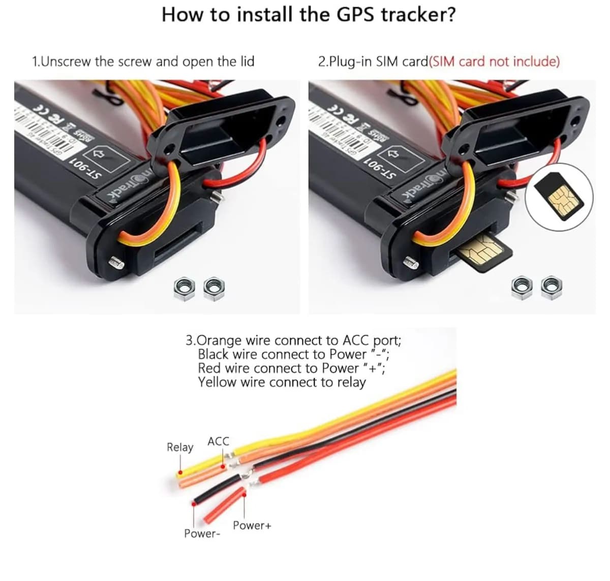 SinoTrack ST-901L 4G Car GPS Tracker 7