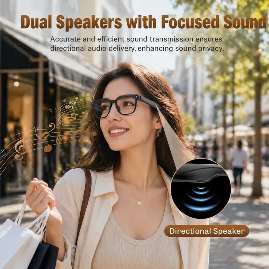 SNT Stride AI Smart Glasses 4K Camera, ChatGPT & BT Call 4