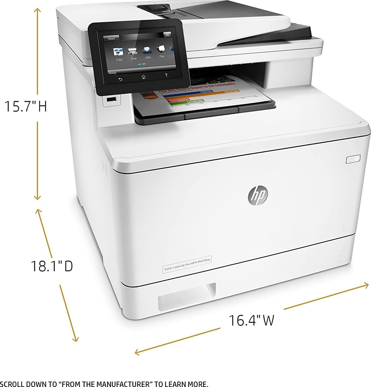 HP Color LaserJet Pro MFP M283fdn (7KW74A) 4