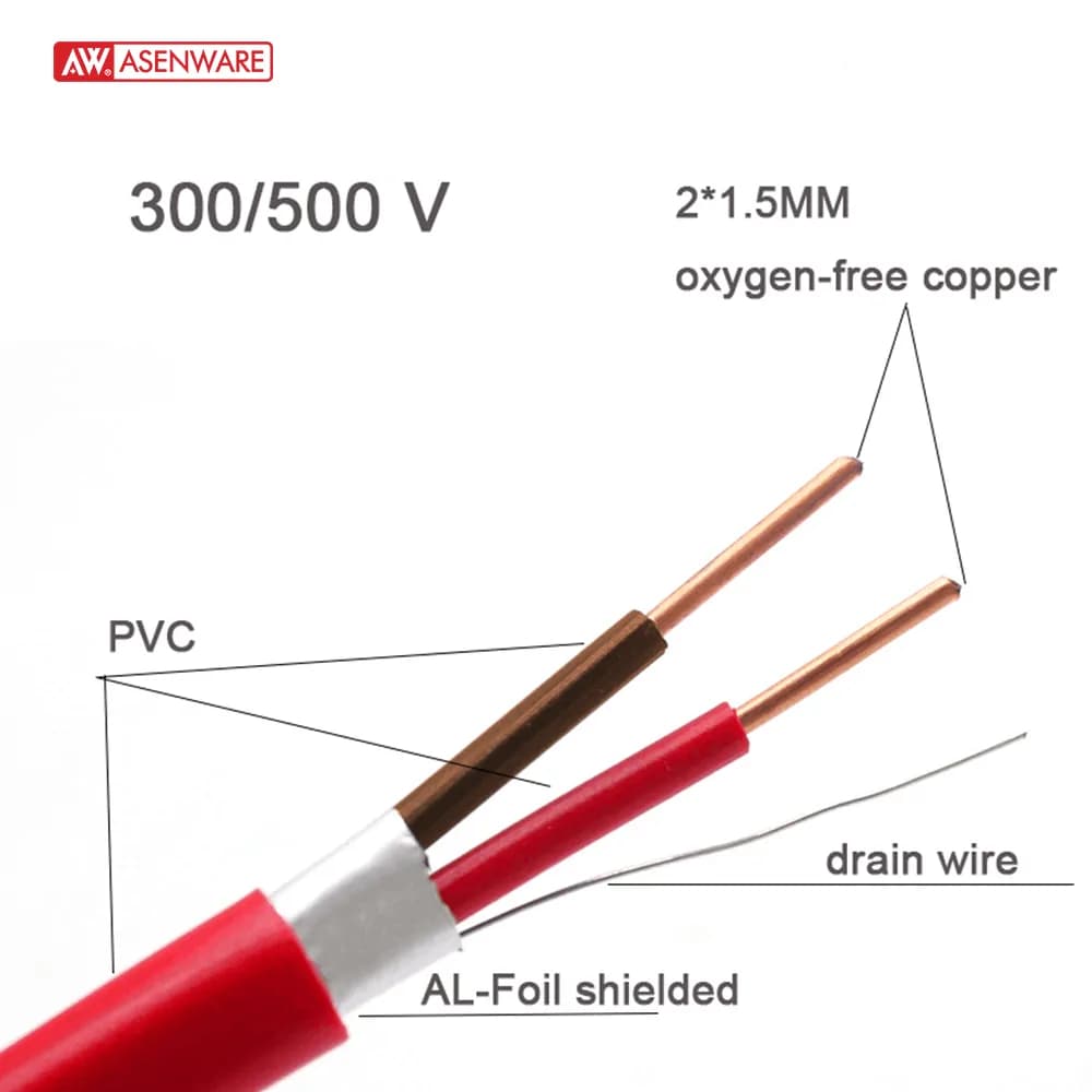 Asenware Fire Alarm Cable 100m 1.5mm 16AWG 4