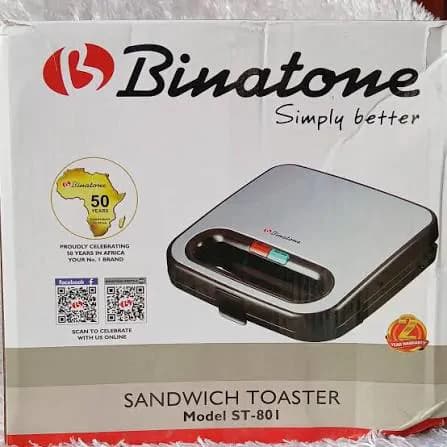 Binatone Sandwich Maker St 801 Silver 3