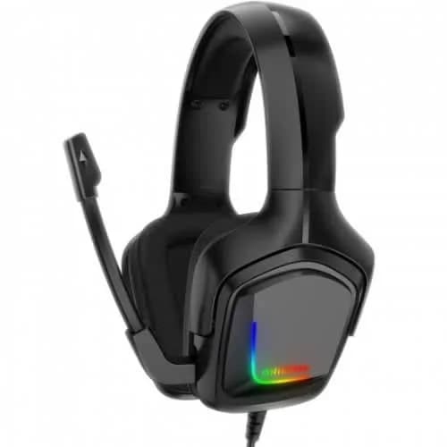 K20 Wired Headphones with Microphone RGB Light Gaming Headsets Noise Cancelling Earphones