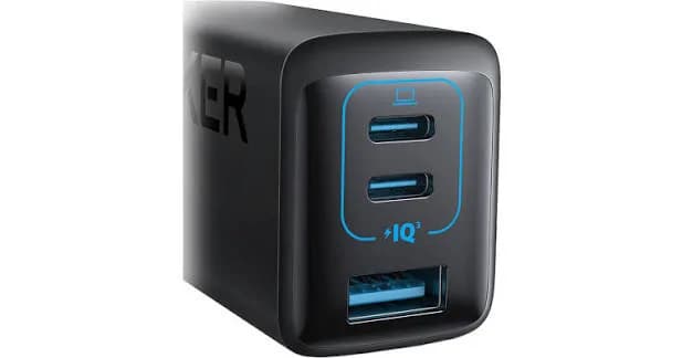 Anker  3port USB Charger 65W  Black 5