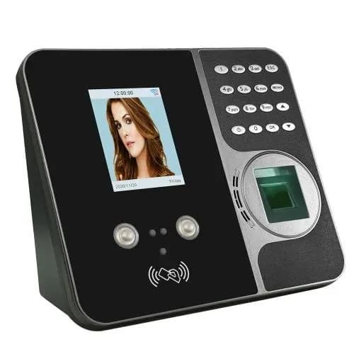 Realand Facial Recognition & Fingerprint Biometric Time Attendance Machine with Battery 2