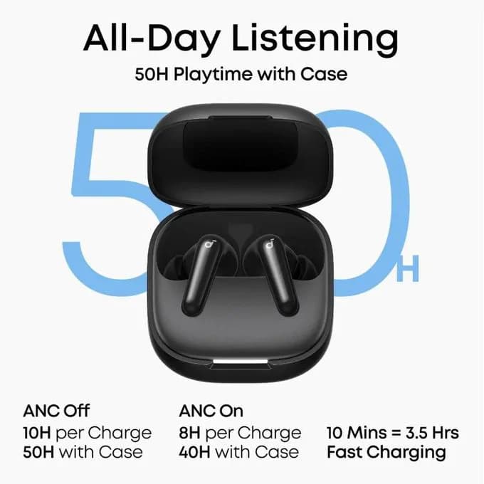 Anker Soundcore R60i, Real-time Adaptive Noise Cancelling 2