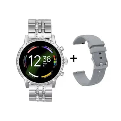 Diamond Smartwatch With Silicone & Chain Straps Model G12 Pro 4