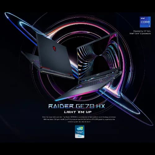MSI Raider GE78 HX 14VGG-252US Intel Corei9 14900HX, 32gb ram 1tb ssd GeForce RTX 4070 8GB, Win11 Home 2