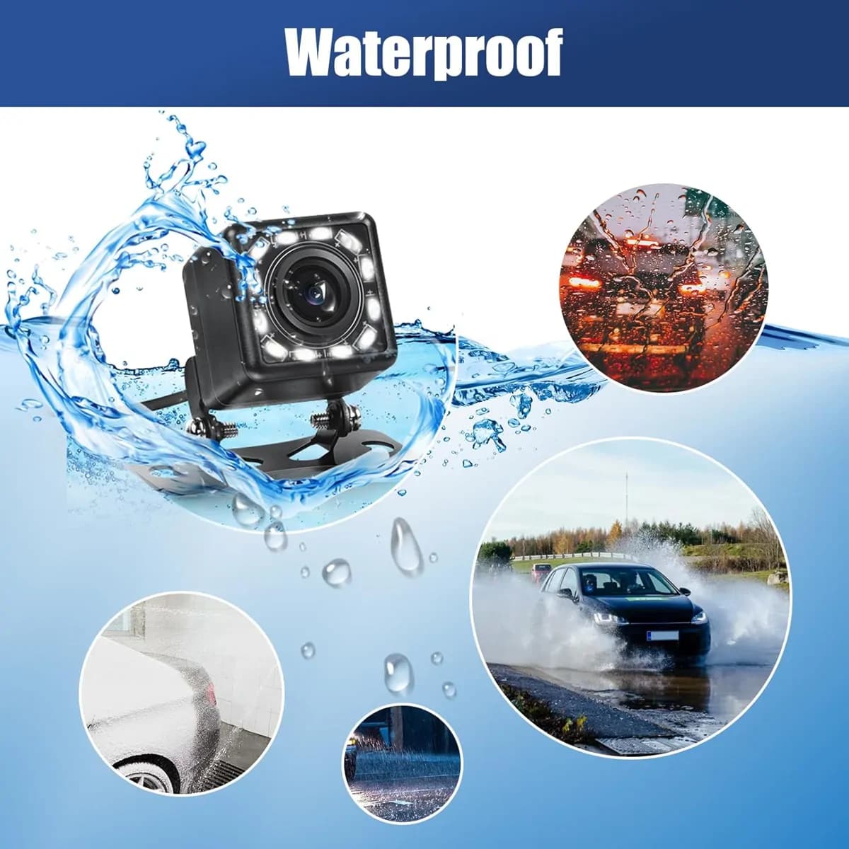 Car Rear View 12 Led Light Parking Reverse Waterproof Camera 3