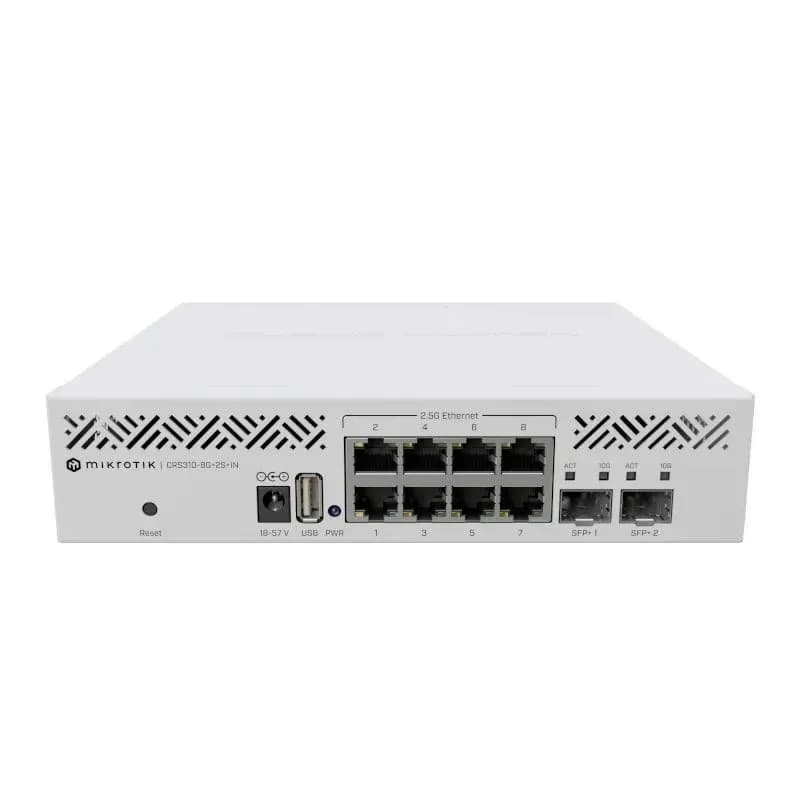 MikroTik CRS310-8G+2S+IN 8-Port 2.5G Switch with 2 SFP+ 3